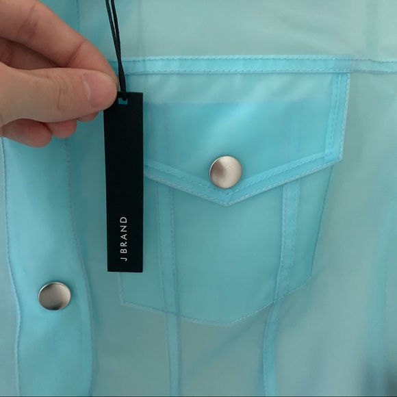 J brand clear blue Vega cloud jacket size Medium NWT - Picture 11 of 13